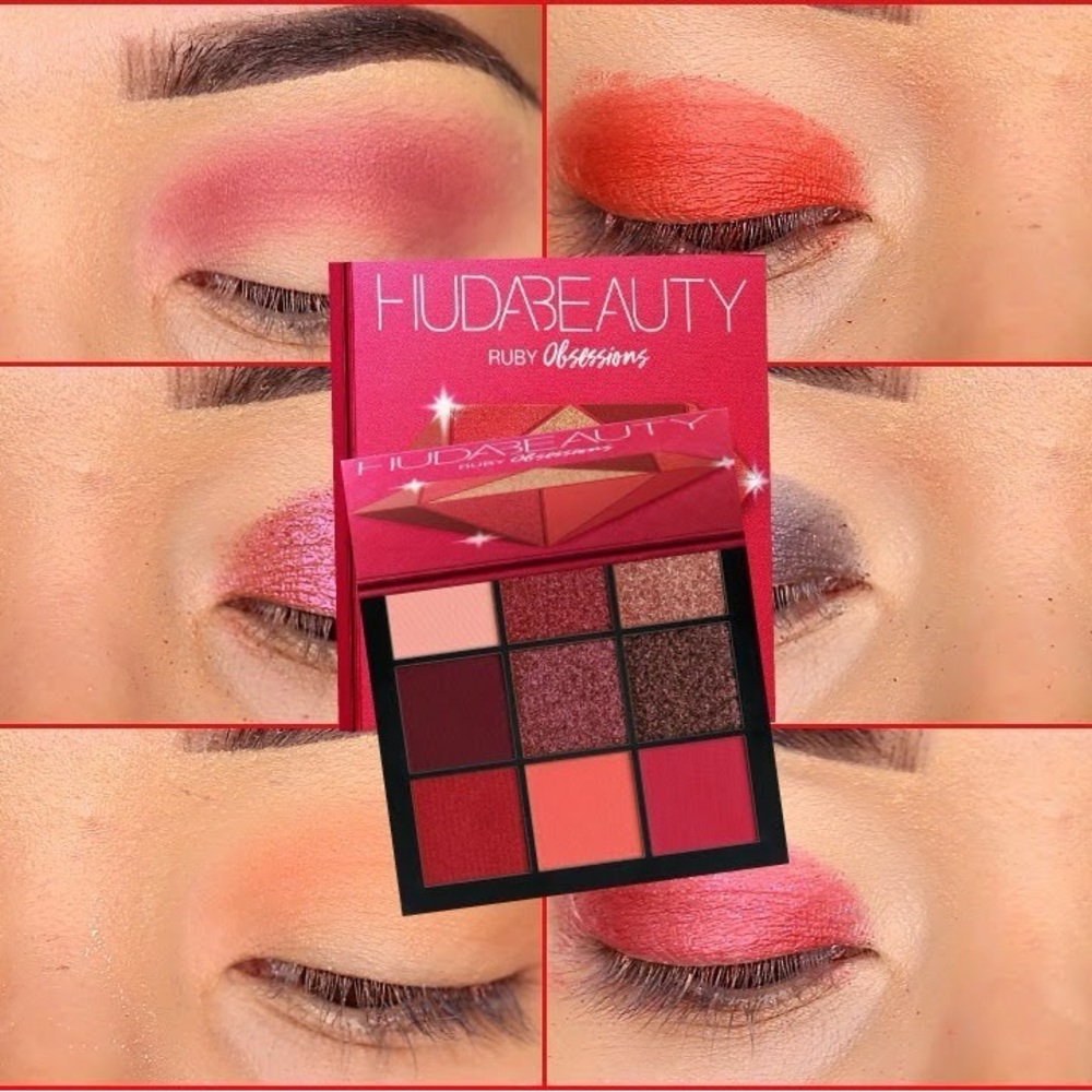 HUDA BEAUTY Ruby Obsessions Palette - Red and Pink Shades